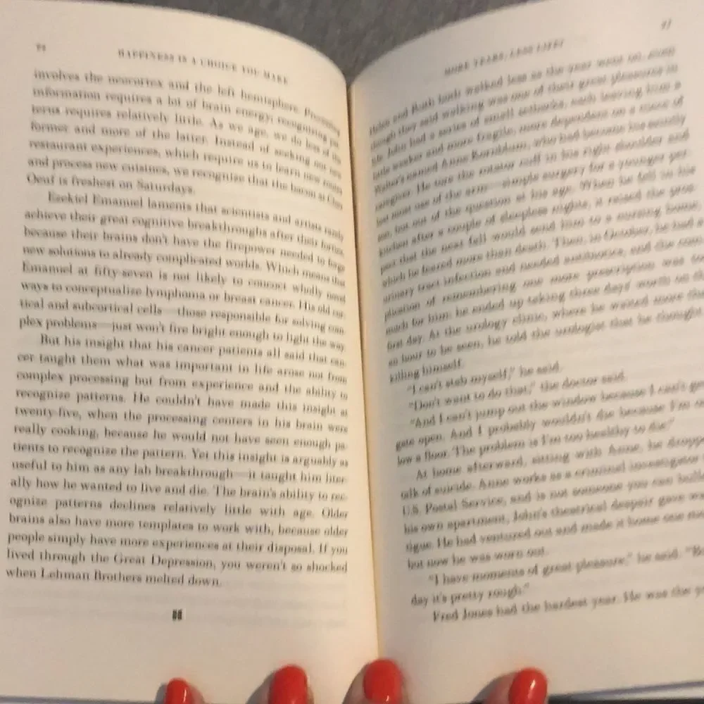 Happiness is a Choice You Make hardback by John Leland